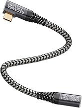 CAKOBLE USB C Verlängerung 20Gbps 100W/5A, USB C Kabel Verlängerung Unterstützt USB 3.2 Gen2,USB 3.1, USB 3.0, 4K @ 60Hz Kompatibel USB C Hub/USB C iPhone 15 ladegerät 0.25M usb c verlängerung 90 grad