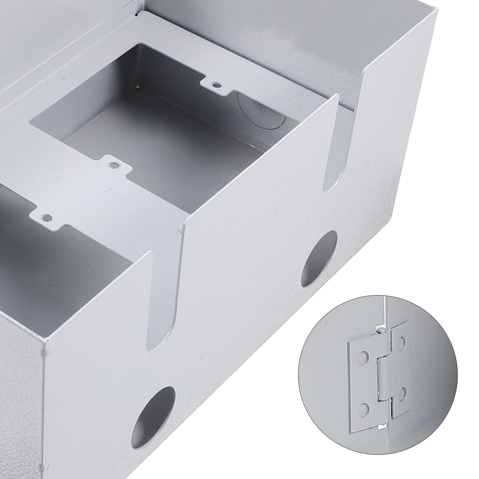 POPETPOP Scatola Di Derivazione Serratura Per Esterno in Acciaio Inox 304 Resistente Alle Intemperie Per Prese Elettriche Da Esterno Uso Commerciale e Ricarica Pubblica Protezione Sicurezza