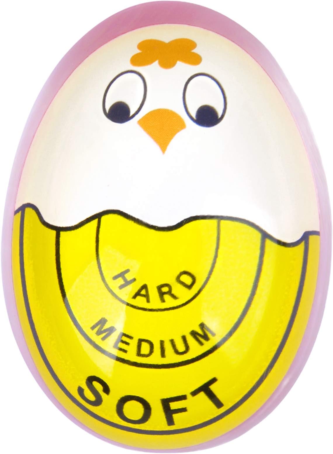 Lasubst Egg Timer for Boiling Eggs Soft Hard Boiled Egg Timer That Changes Color When Done,Yellow