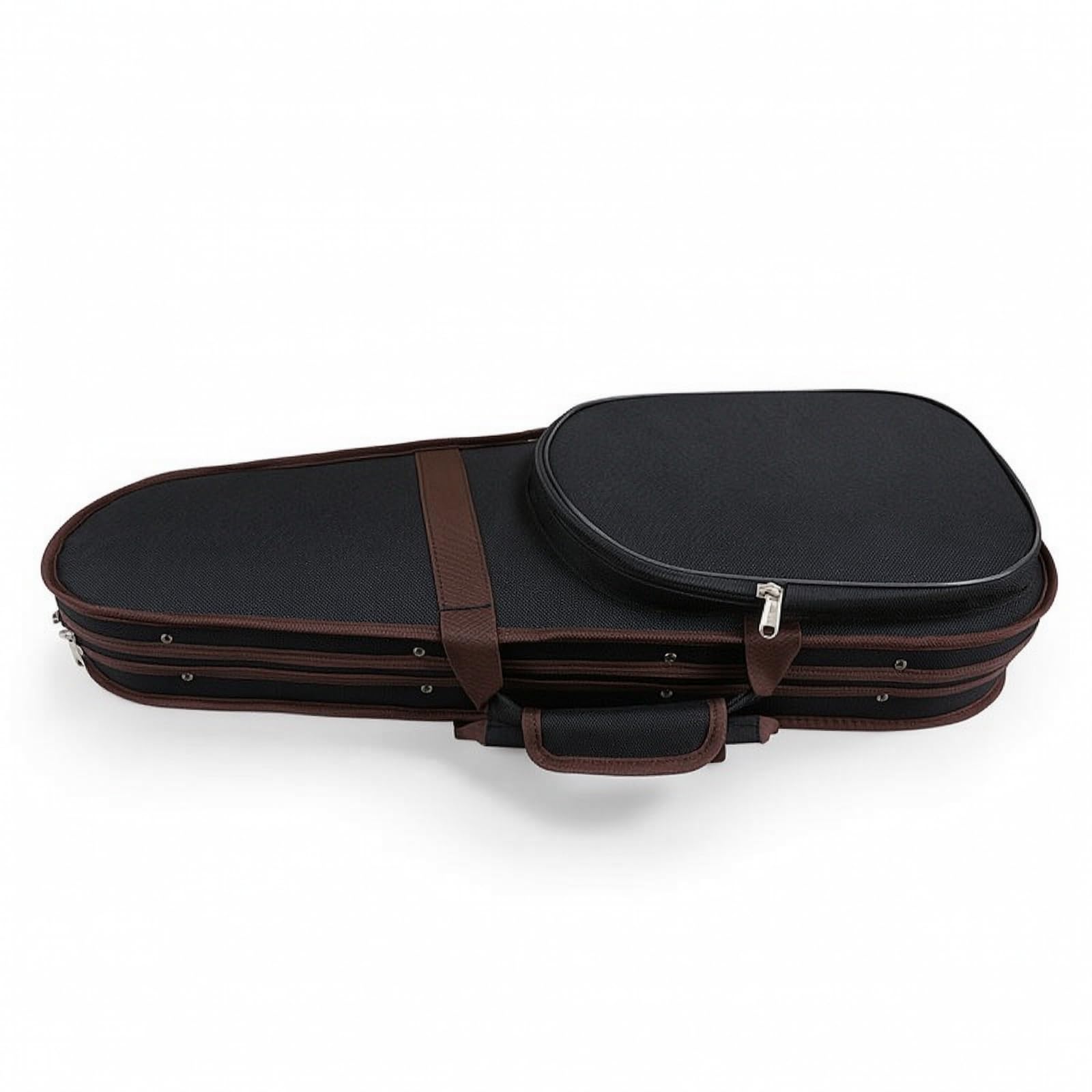 F Fityle Estuche para Violín Estuche Rígido Funda de Violín Maletín para Violín Diseño Ligero con Interior de Secciones Moldeadas y Cierre Frontal con