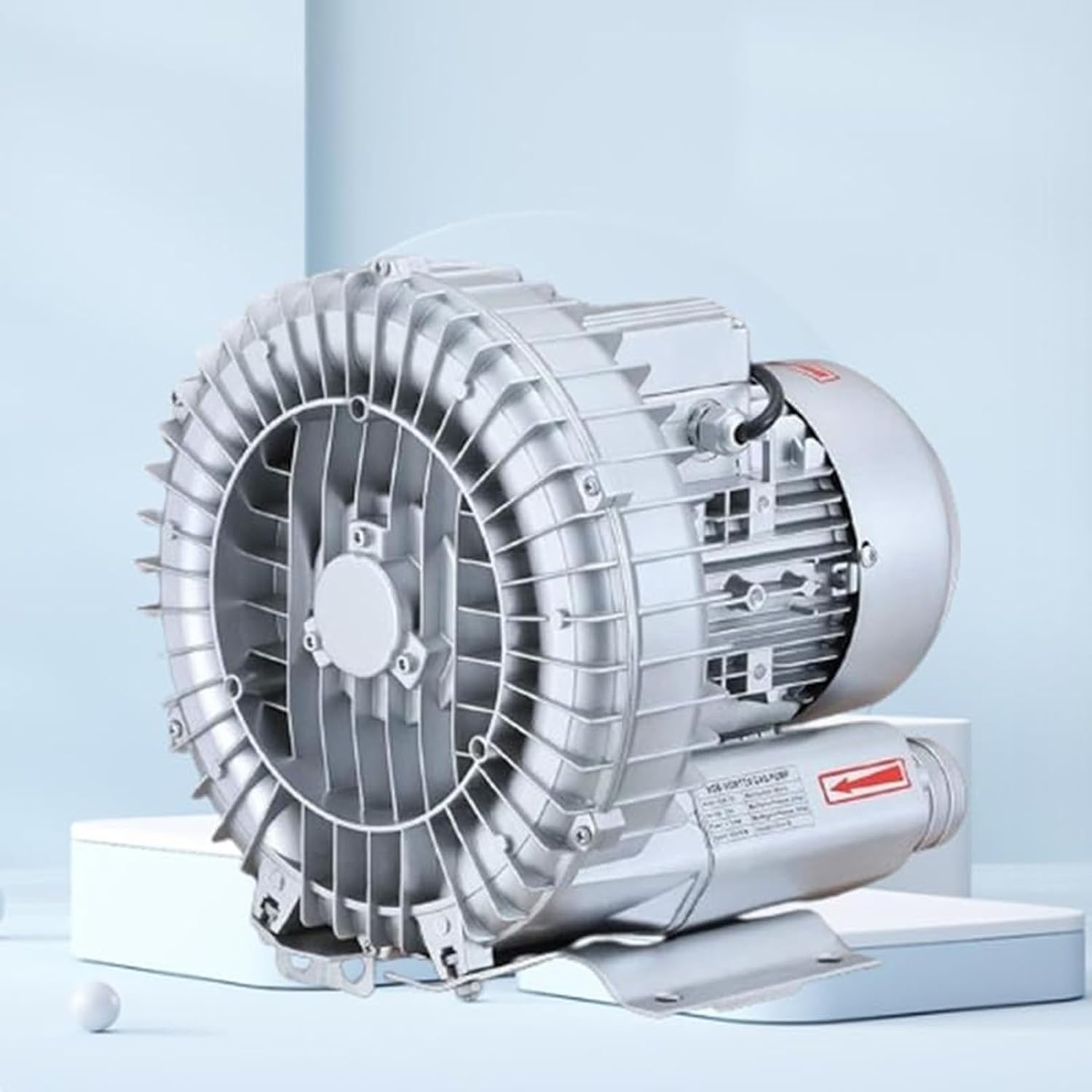 High-Pressure Regenerative Vortex Blower,Regenerative Blower for High-Pressure Aeration and Sewage Treatment,Single-Phase Turbine Pump for Aquaculture and Industrial Use，（180W/0.24HP）