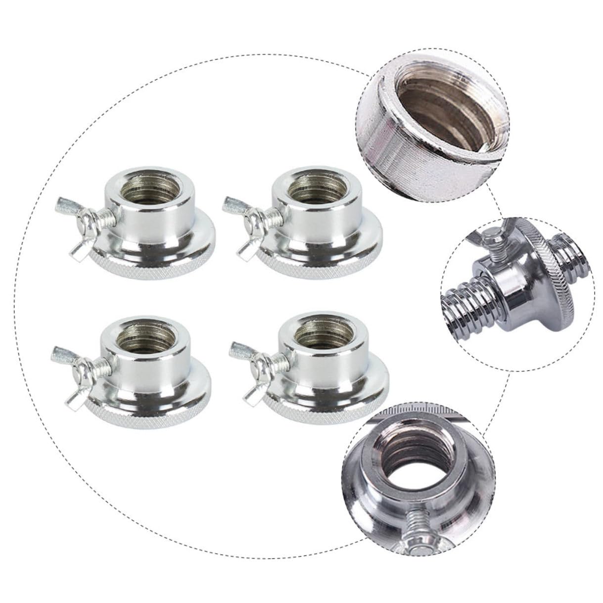 Cabilock 4 piezas Conjunto de Tuercas de Seguridad Antideslizantes para Barra de Pesas Collar de Sujeción Doble Bloqueo Hierro Resistente y Duradero para Entrenamiento Gimnasio y Casa
