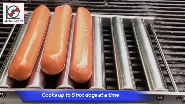 Rodillo para Hot Dog de Acero con Mango de Madera miniatura 7