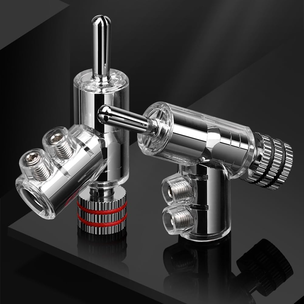 Y-luck E- 4 Pezzi HiFi Placcato Al Rodio Altoparlante Chiudibile - Foto 6