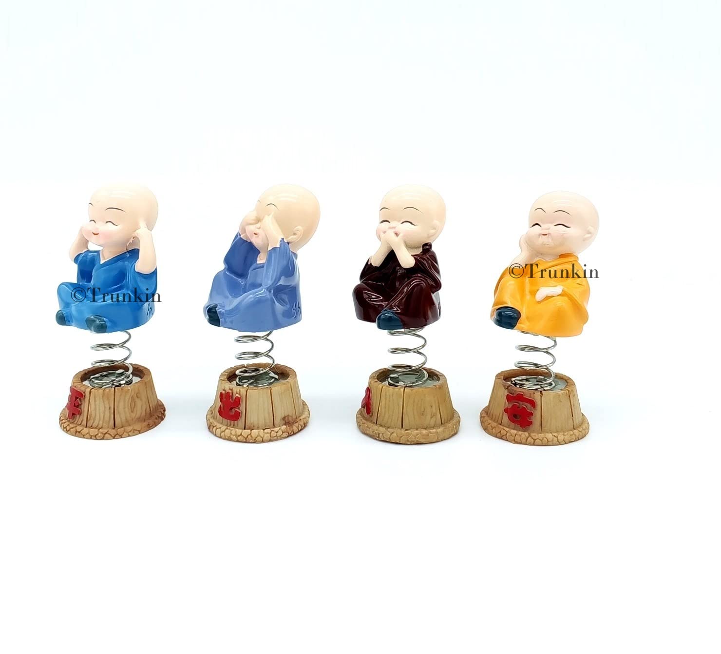 Trunkin Cute Sitting Small Laughing Buddha Bobblehead Action Figure Bobble Head 2