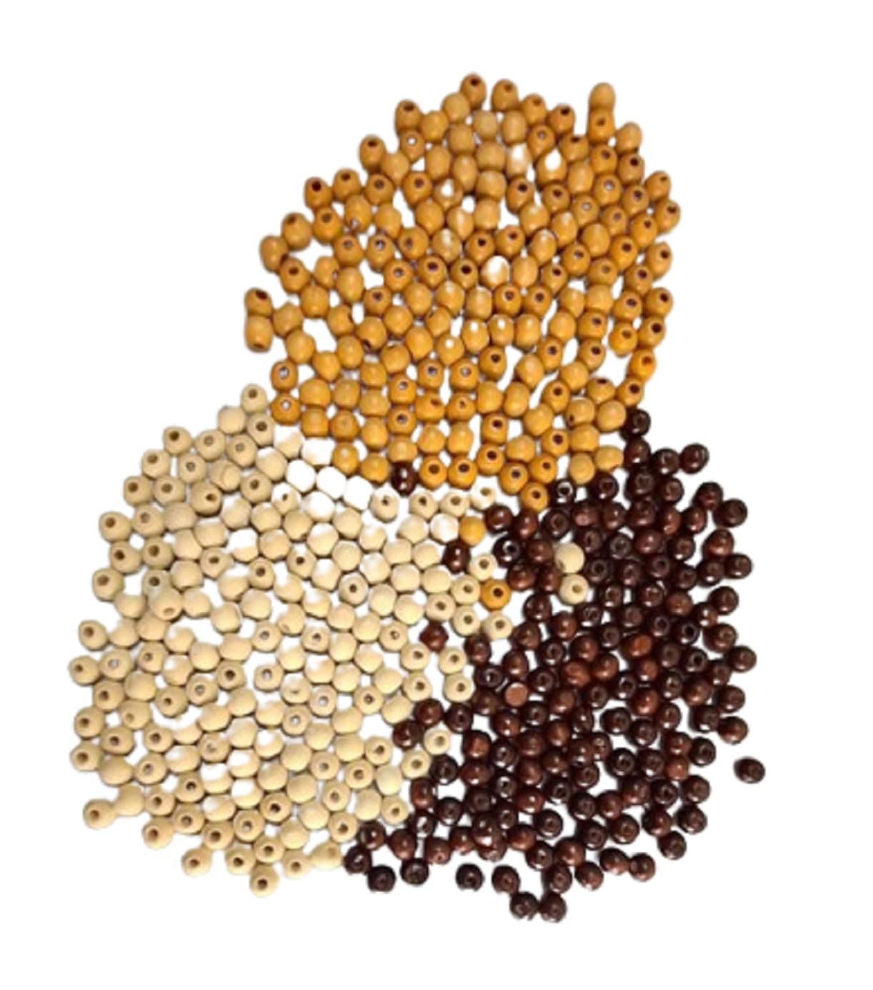 Q1 Beads 450 Pieces. 10 mm Round Wooden Beads for Craft,Macrame Beige,Brown,White tri Colors (2 mm Hole) (B0C8DGBDFQ) Amazon Price History, Amazon Price Tracker
