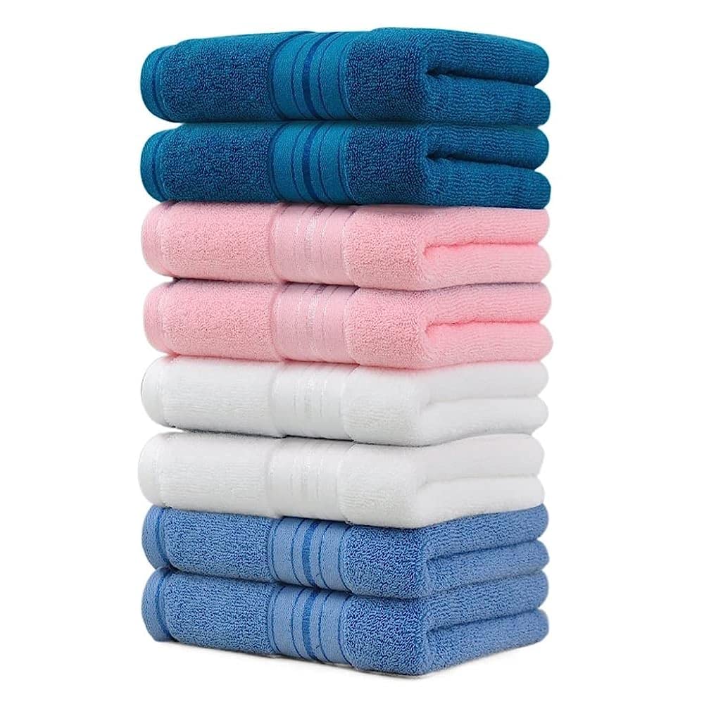 Serviette coton pour lavage visage douce et épaisse TILEZE en lot de 4