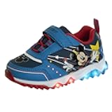 Unisex-Child Sneaker to Mickey Mouse Boys Shoes - Slip-On Laceless Light-Up Sneakers (Toddler/Little Kid)