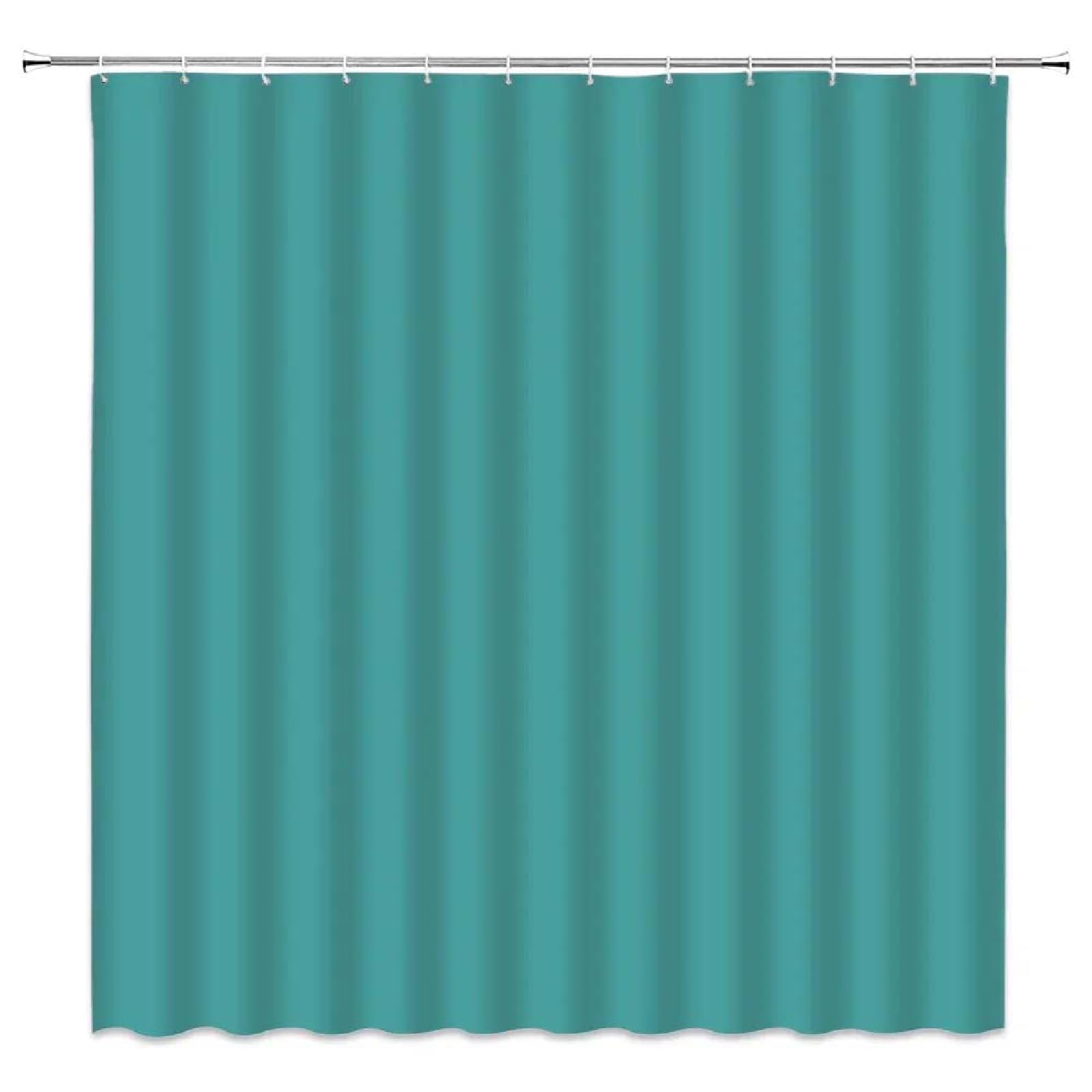 18meng Art Blue Shower Curtain 200 x 200 cm Waterproof Mould Proof Resistant Polyester Fabric Bathroom Curtain with 12 Hooks Washable Weighted Shower Curtains for Bath Tub Shower Stall