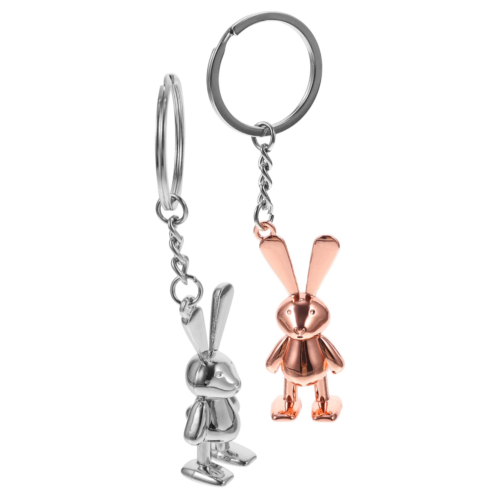 10piezas Colgante De Metálico Para Llaveros y Decoración Adorno Colgante De Conejo Para Bolsos Para De Cumpleaños y