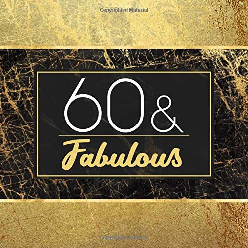 Buy 60 & Fabulous Guest Book For 60th Birthday Party Keepsake Memory