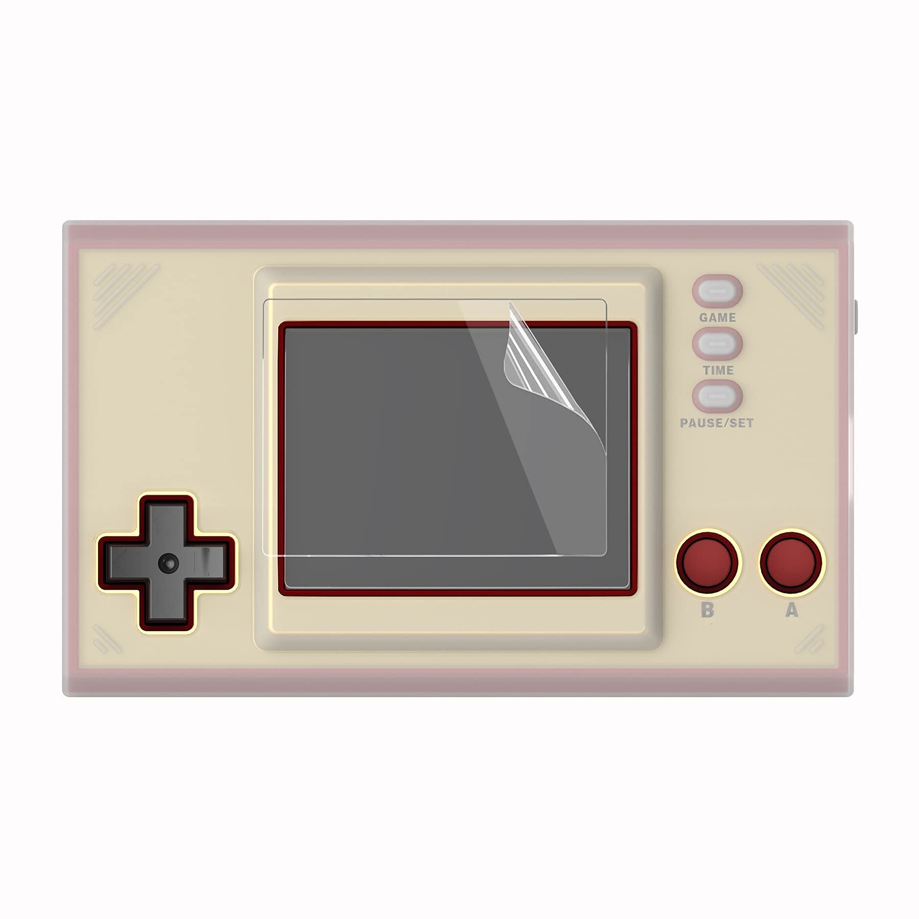 playvital Funda de Silicona para Game & Watch: Super Mario Bros. Protector de Piel Carcasa Blanda Antideslizante Funda de Goma con 2 Protectores de Pantalla para Game & Watch(Traslúcido)