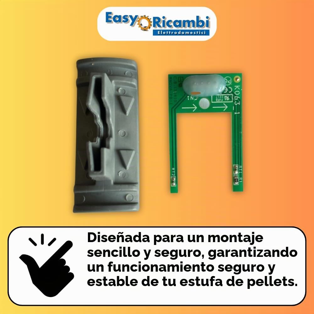 Sensor de flujo de aire debímetro Micronova para estufa de pellets - Compatible con estufas Nórdica Extraflame Dalzotto ECOTECK LAMINOX LA NORDICA EXTRAFLAME RAVELLI RDS