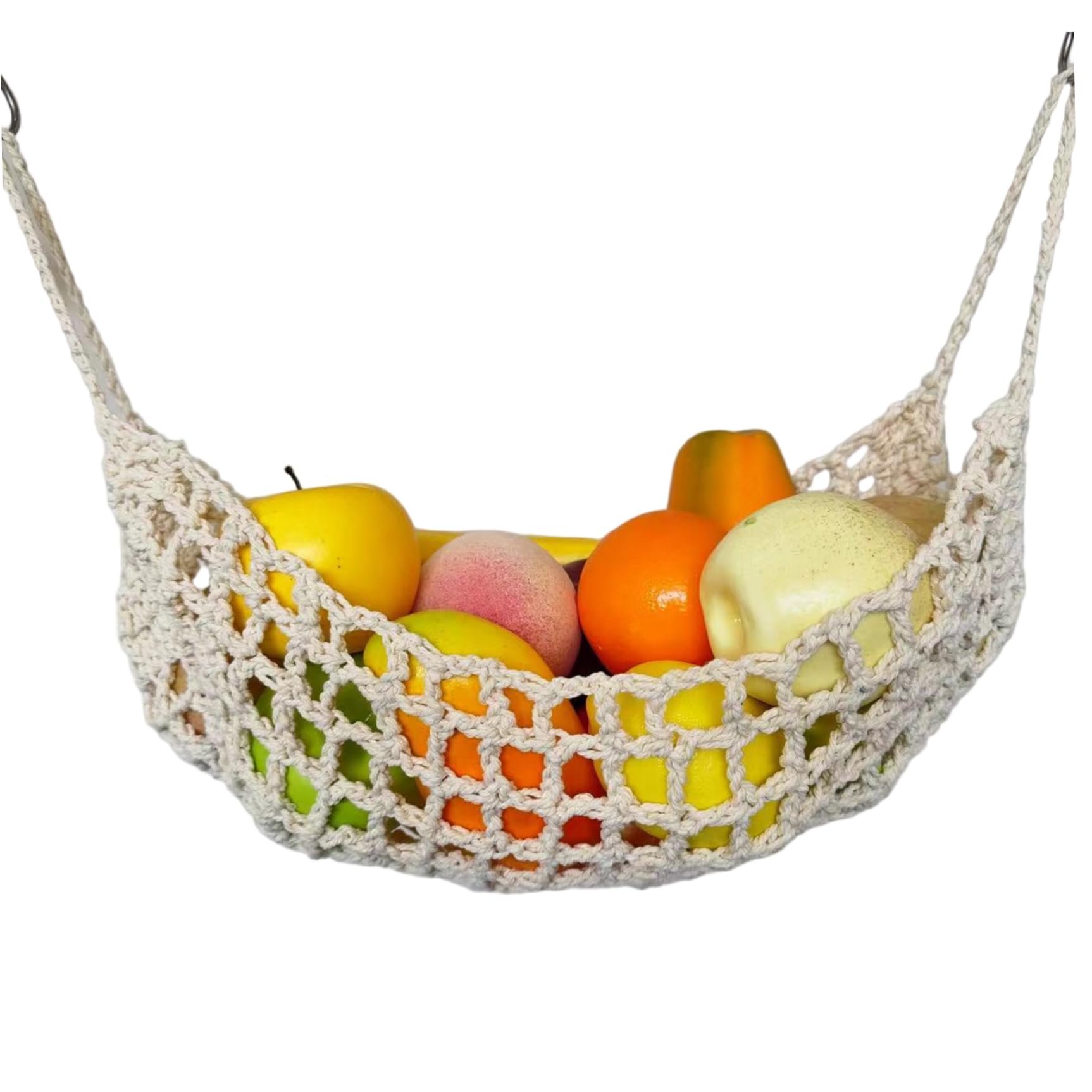 Hamaca de frutas y plátanos para organizar la cocina en casas, barcos y RV