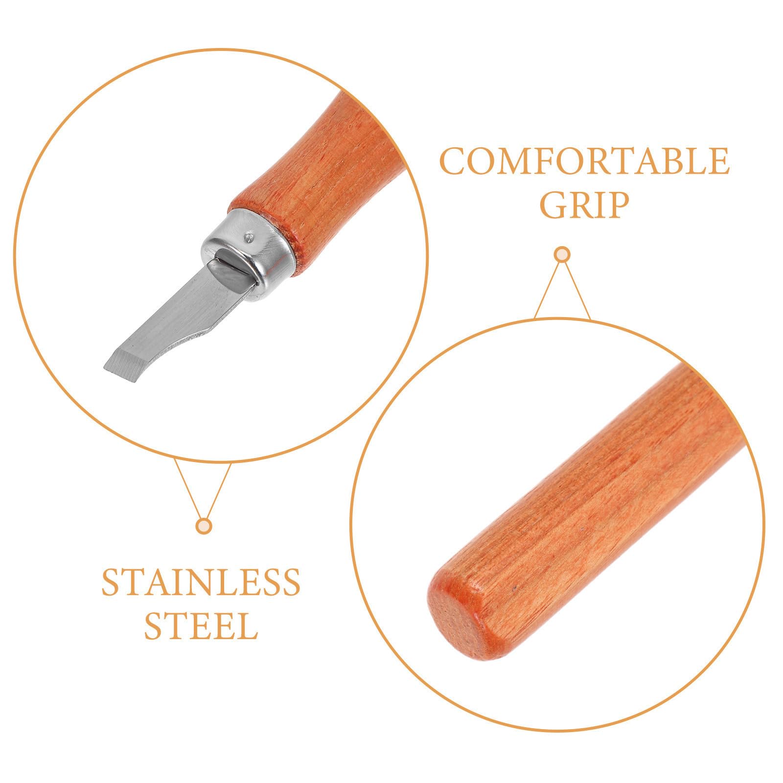 Juego de Cinceles con Mango de Imitación de Palisandro para Tallar Madera Material Madera y Acero Inoxidable Adecuado para Decoraciones Interiores y Proyectos Artísticos