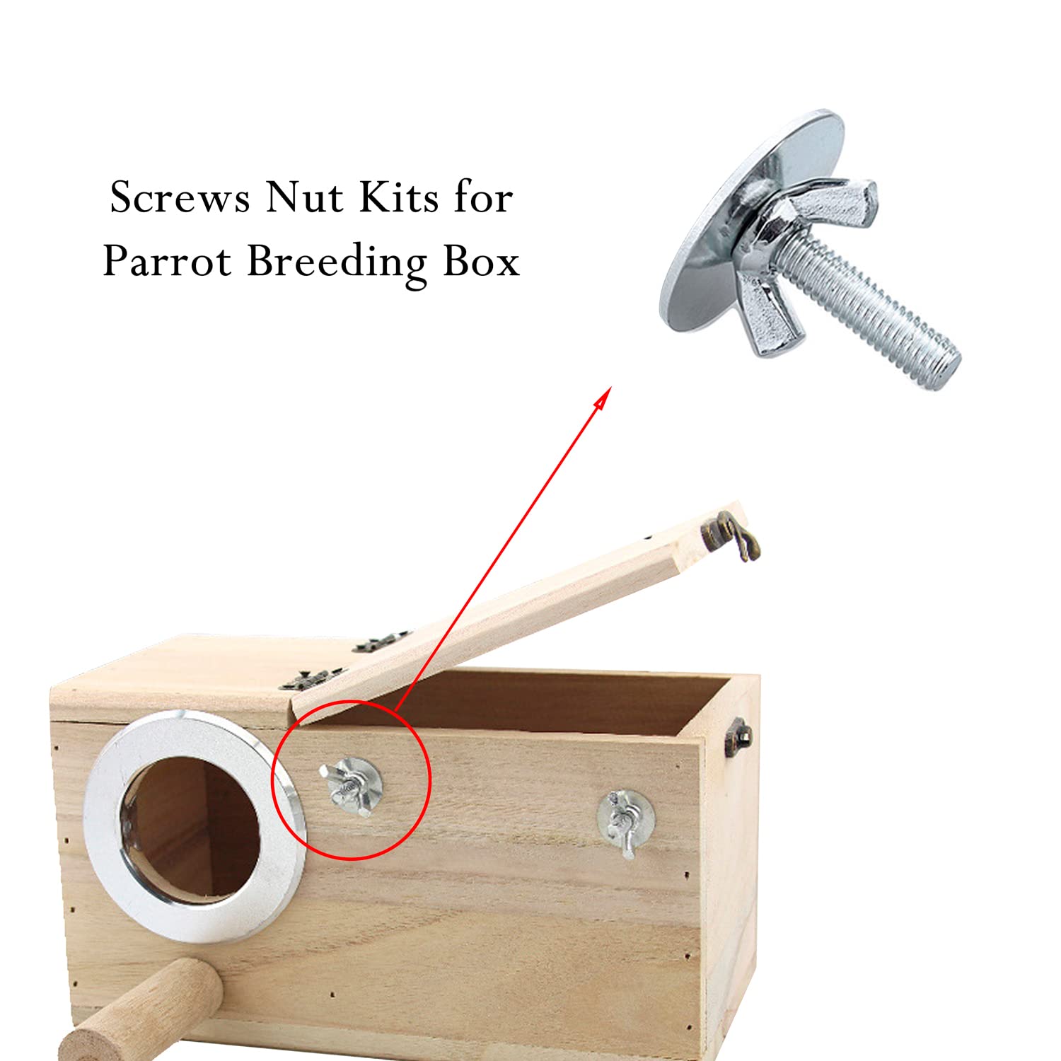 12 Set Viti Per Posatoi Uccelli - Fissaggio Per Gabbie Di Pappagalli E Volatili - Foto 6