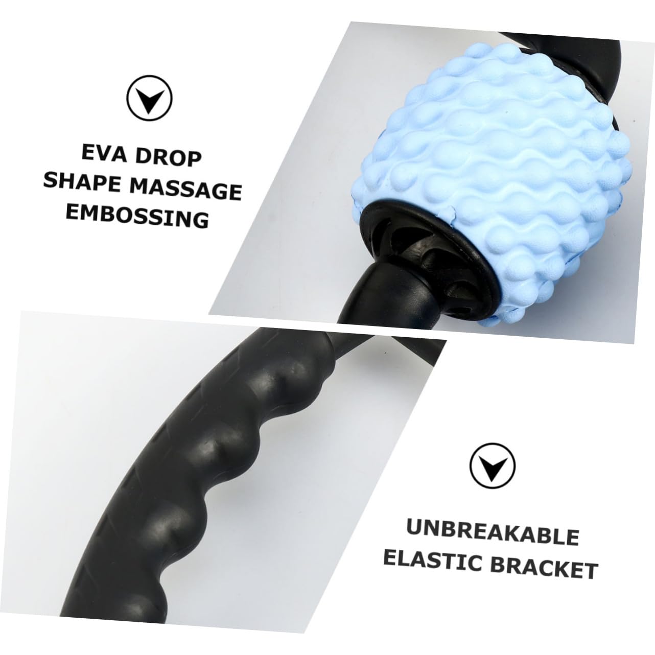 Homoyoyo Stab zur Muskelentspannung und Verstellbarer Breite Muskelroller aus Pp mit Elastischem Halter und Schmerzlinderung für Beine und Rücken im Fitness und Wellnessbereich
