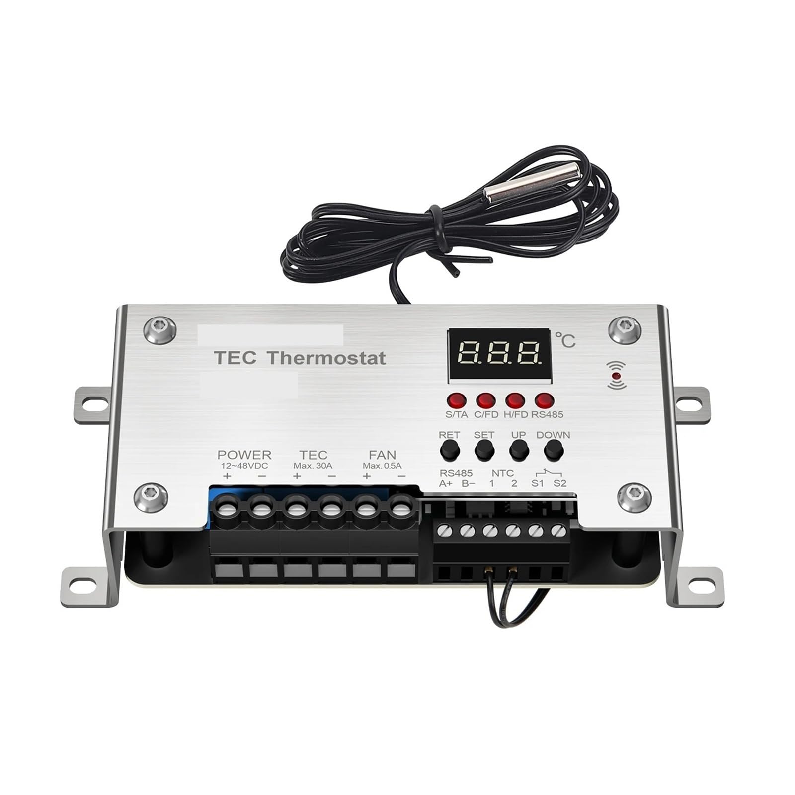 Controlador de temperatura ETC80 TEC, cable de sonda de 1 m, amplio rango de -40~150 ℃, control de temperatura de grado industrial(ETC80-HB)