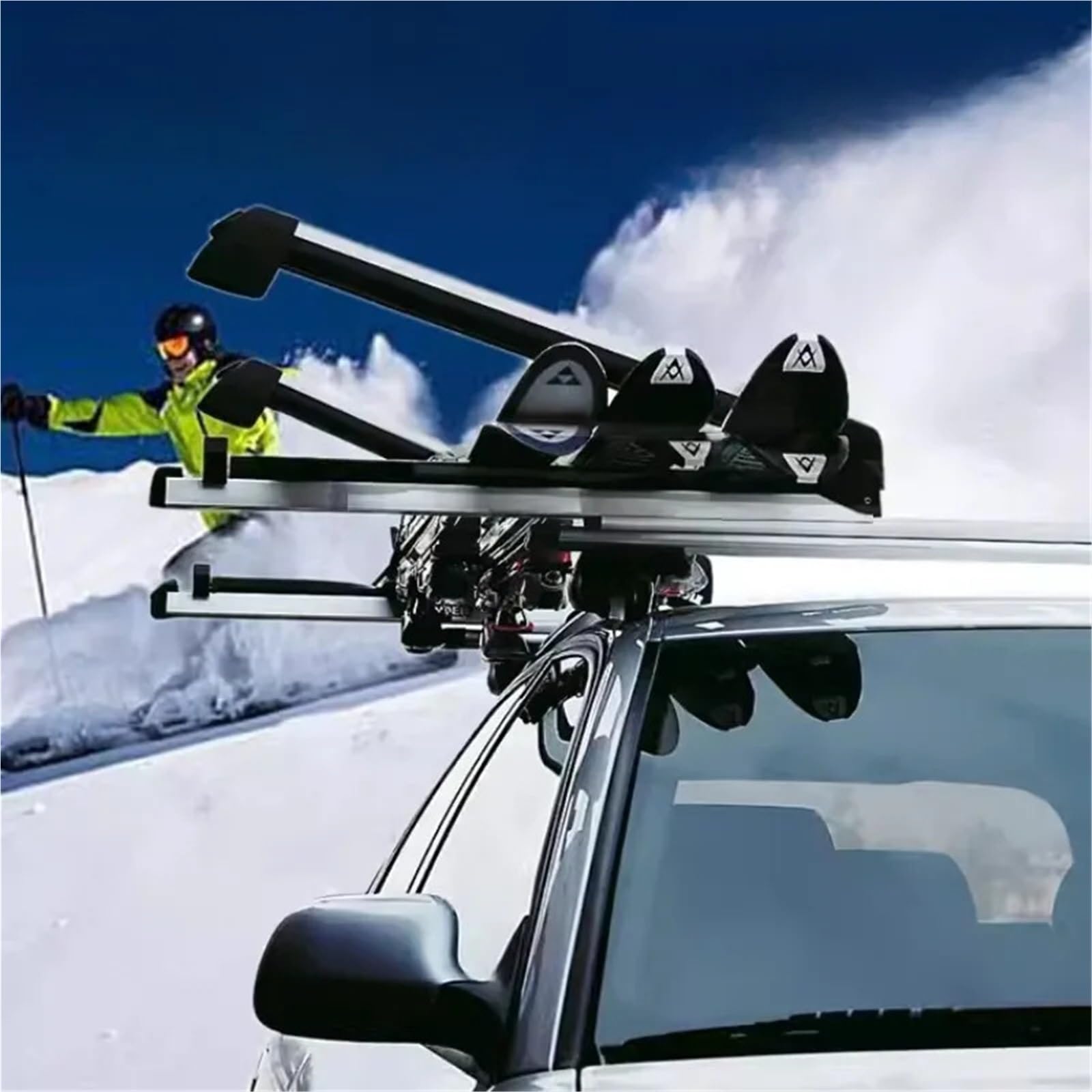 Kosz bagażowy dachowy Bagażnik dachowy na narty, snowboard, 2