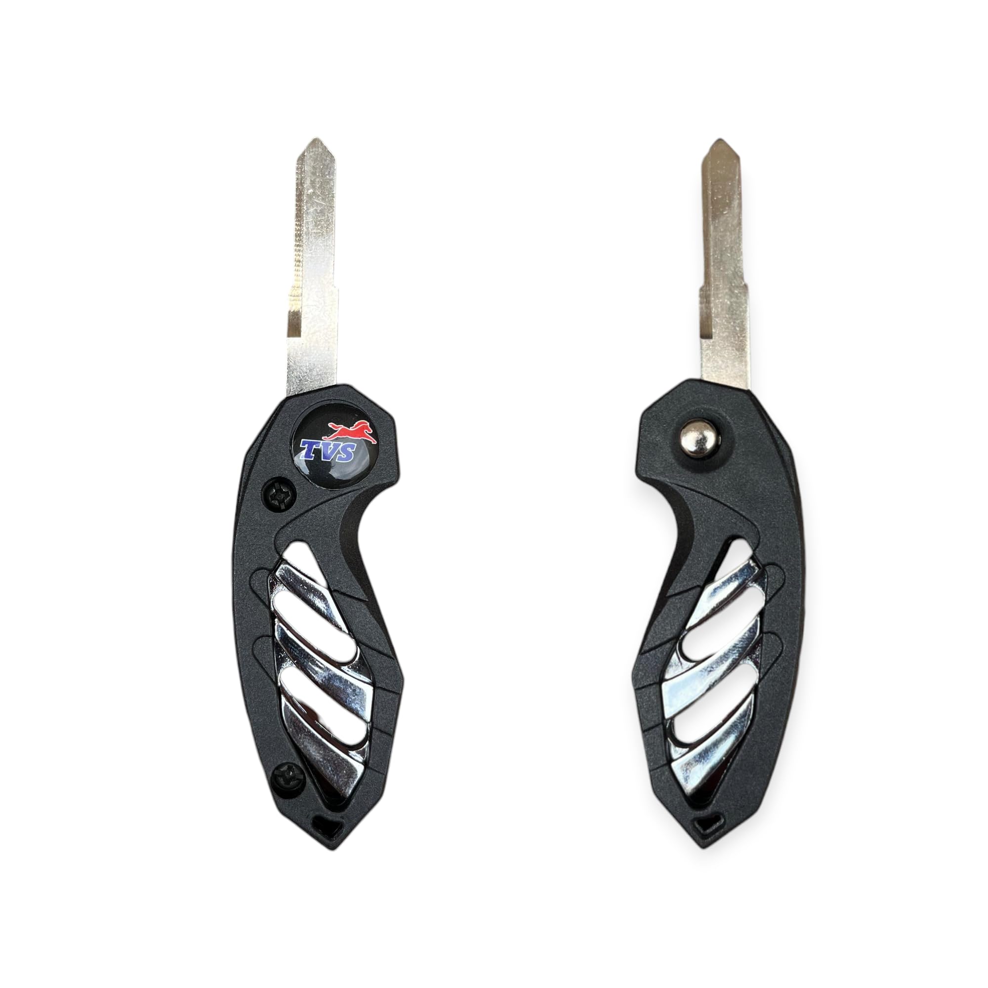 ABUNDANCE Carbon Finish Scooty Flip Key for TVS Ntorq – Stylish & Durable Replacement Key Shell (Key Cutting Required, Check Blade Compatibility)-image-20