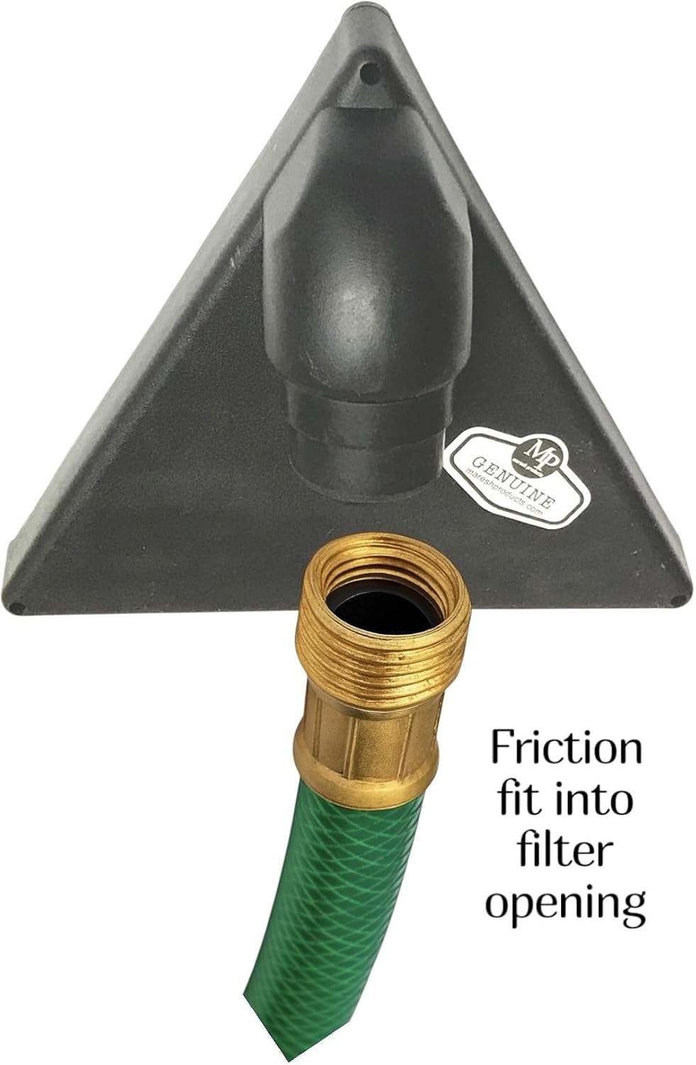Maresh Products Triangular Water Filter for Utility Transfer Pumps, Fits MP-070755 & MP-110182, Compatible with Drummond & Wayne, 6" Sides, Friction Fit to Garden Hose, SKU 070719 image 2