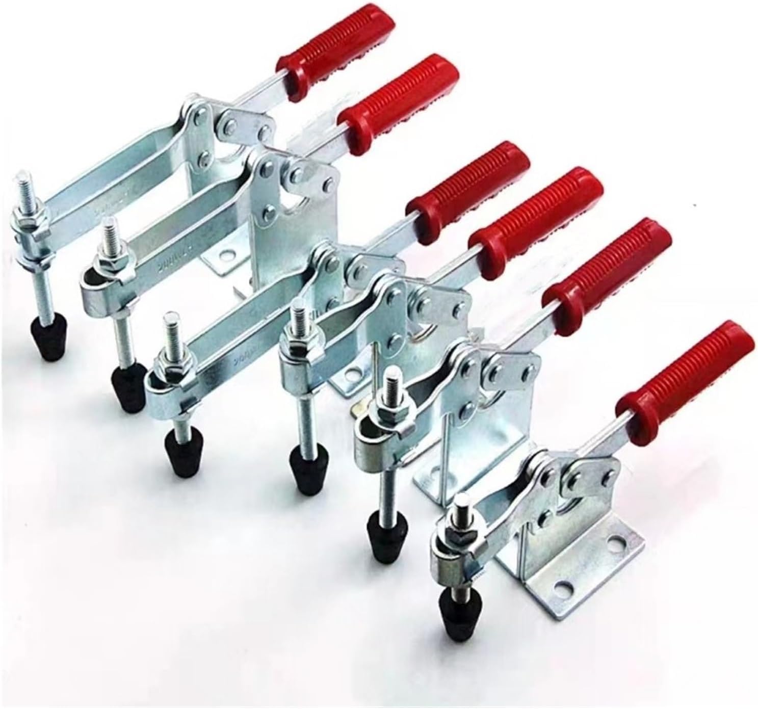 Toggle Clamp 1/2/4PCS Horizontal Quick Clamp Workholding Chuck GH-201 Engraving Machine Compressor Tool Clamps(GH-201C 1pcs)
