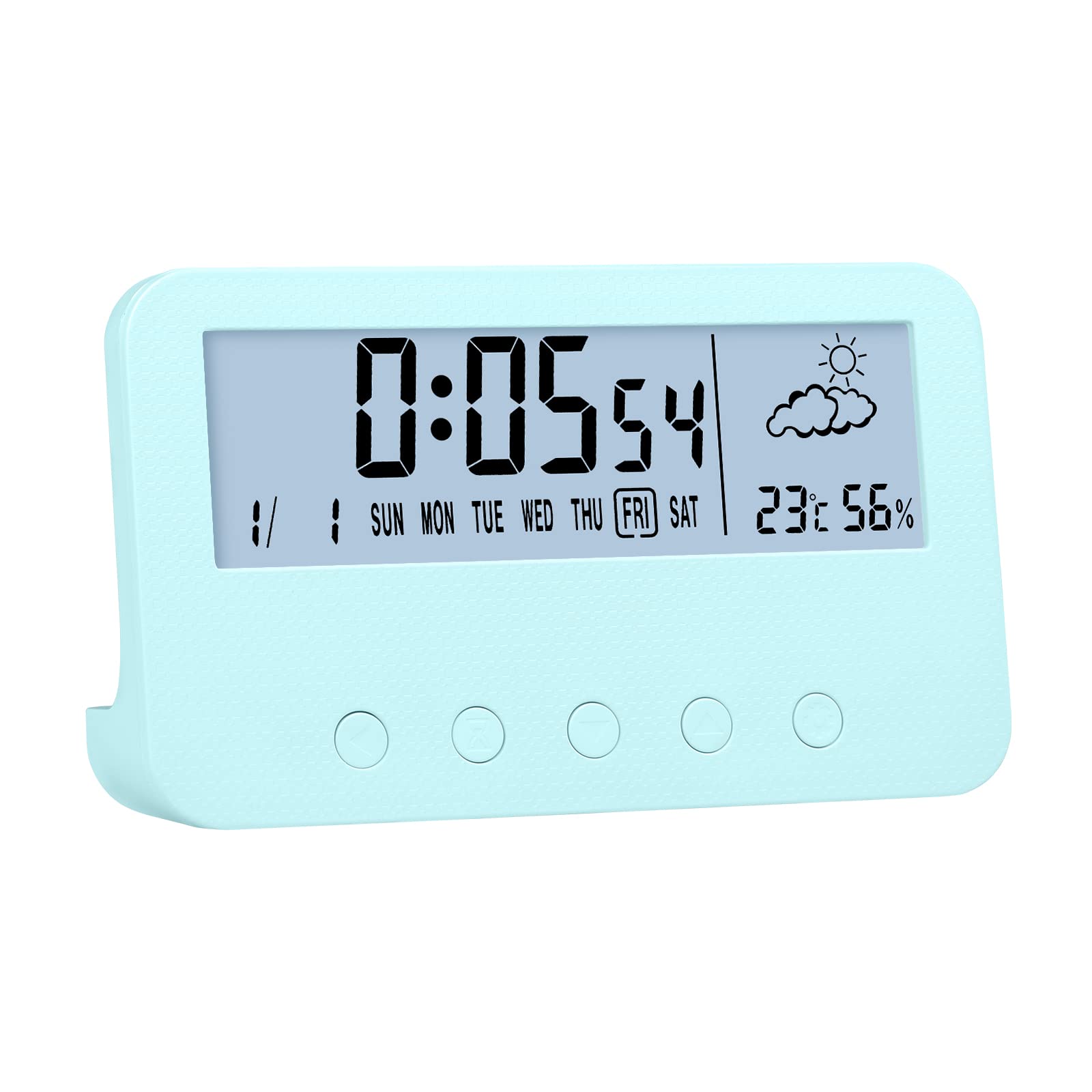 Buy GINZER Digital Alarm Clock, Battery Powered Operated Desk Alarm