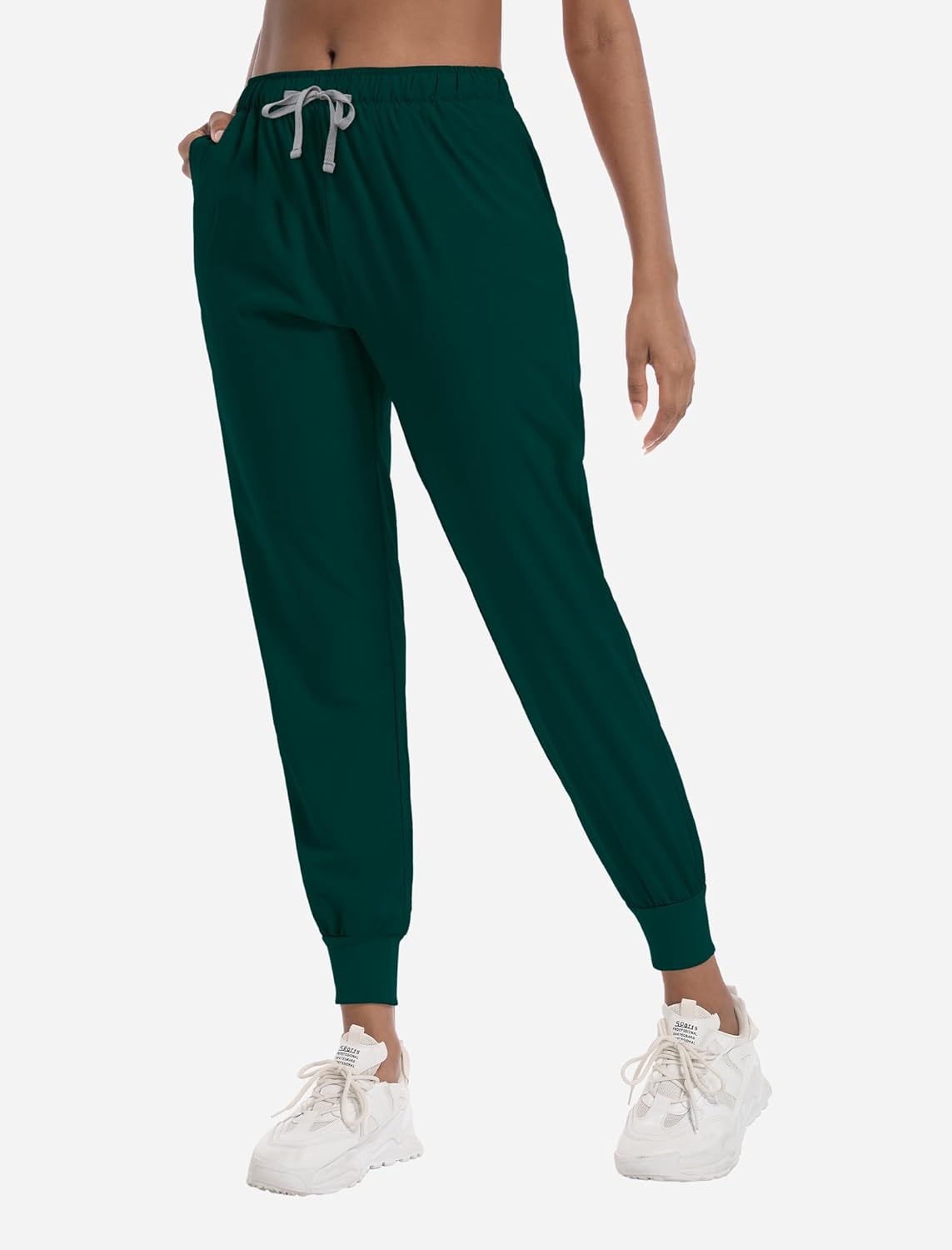 VIAOLI Scrubs for Women Set V-Neck Pocket Top & Drawstring Jogger Scrub Pants - Image 4