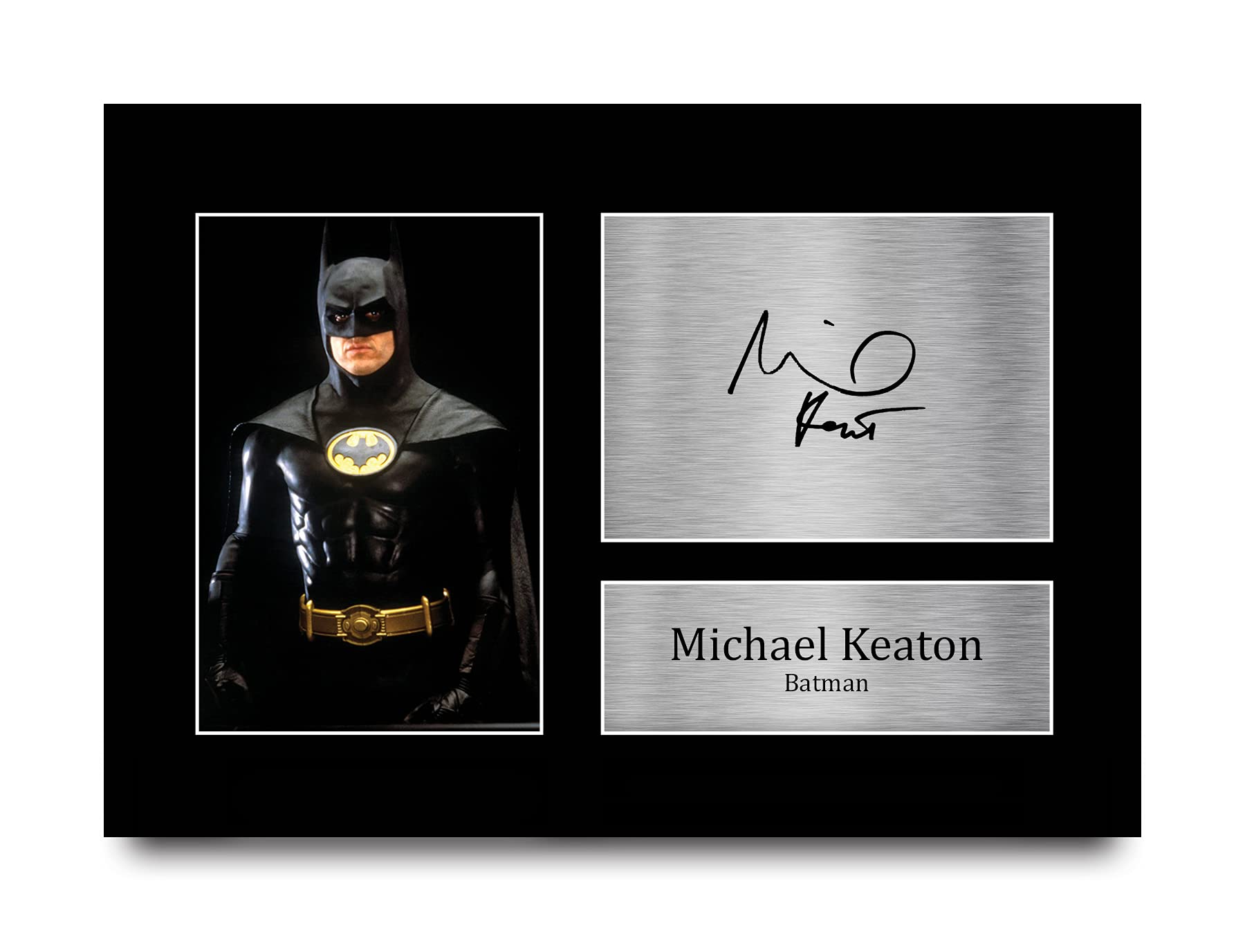 HWC Trading A4 Michael Keaton Batman Returns Presents Printed Signed Autograph Picture for Movie Memorabilia Fans - A4