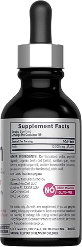 Miniatura 2 de NeoCell Biotin Liquid Drops 10000mcg  2 onzas líquidas  Suplemento de acción rápida  Sabor a bayas  cabello, piel y uñas