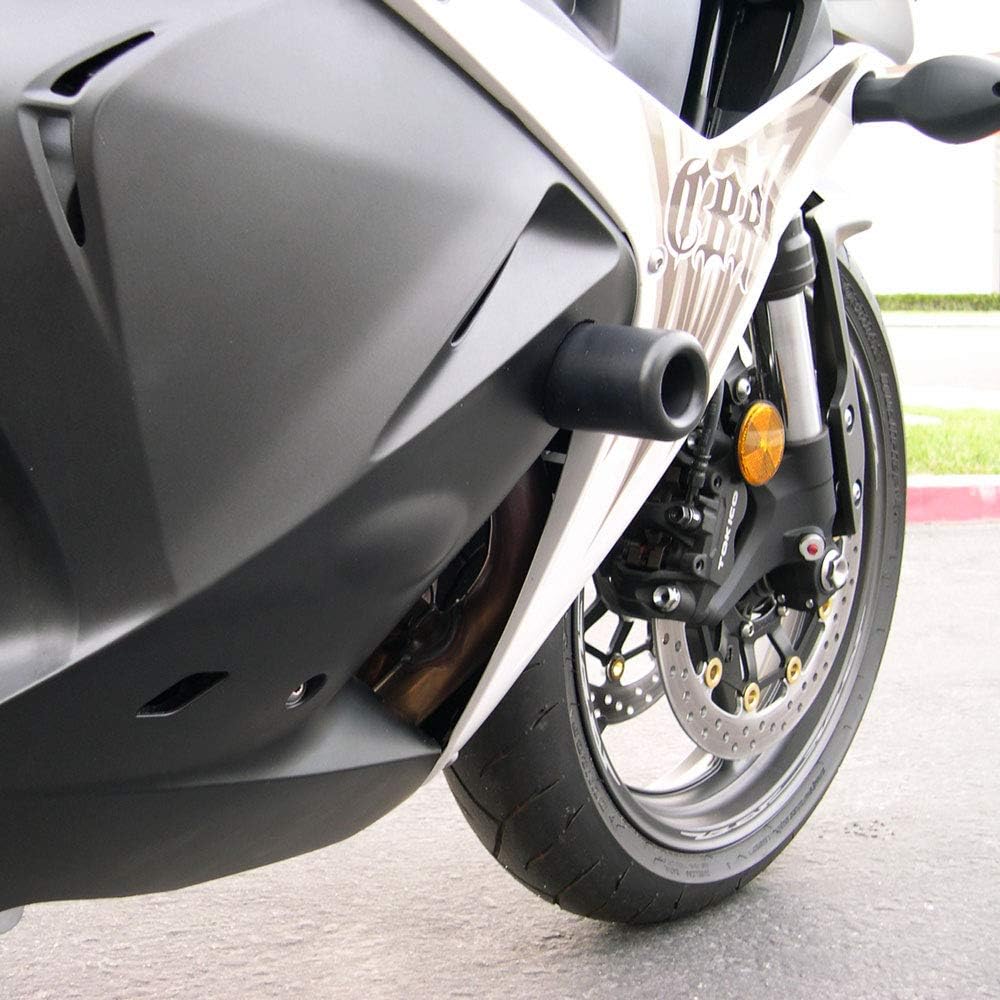 Shogun Hon CBR600RR CBR600 CBR 600 RR 2009 2010 2011 2012 Black Complete Frame Slider Kit Includes Frame Sliders Swing Arm Spools and Bar Ends Fits ABS & NON ABS Models - 755-3349 - MADE IN THE USA