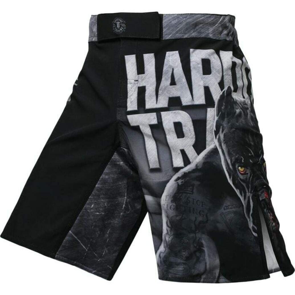 Hardcore Training Fight Shorts Uomo Pantaloncini da Combattimento Arti Marziali MMA BJJ Boxe Muay Thai Grappling Fitness No Gi