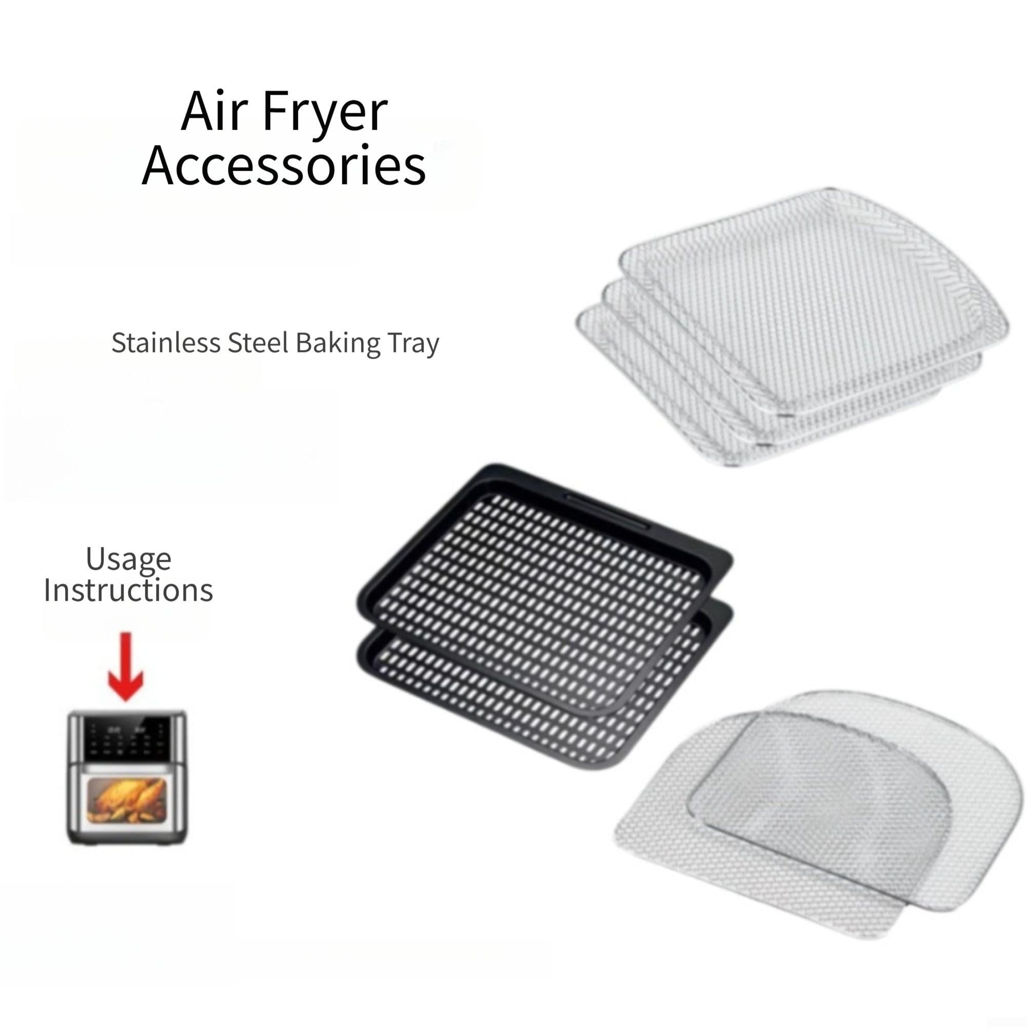 Set di inserti da forno in acciaio inox antiaderente (vassoio per