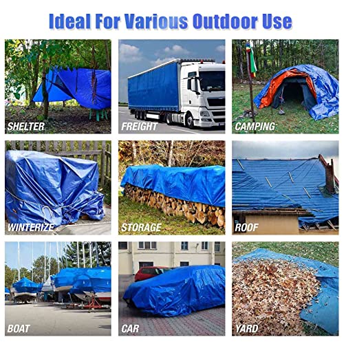 Feuille de sol imperméable 5x5m bâche de protection - 8