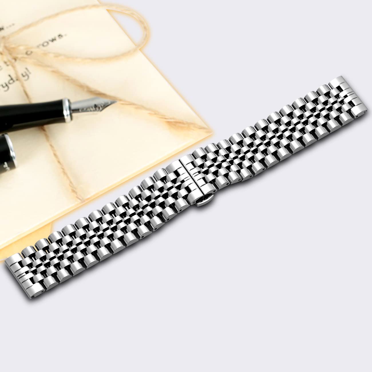 Clockwork Synergy- 2-Piece Nylon - Compatible with Apple watch Series 42mm (Black & Red), Quick Replacement Watch Straps