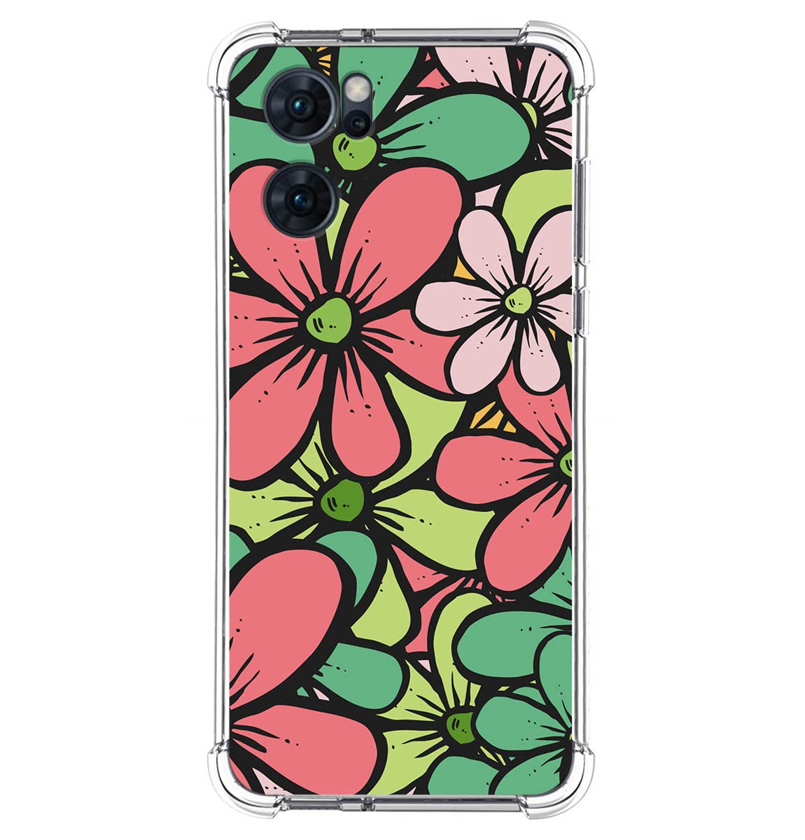 Cover MAOGE Per Oppo Find X5 Lite 5G: Custodia Sottile In Vetro Temperato Con Pittura Universale, Antiurto E Antigraffio - Design Universo - 2
