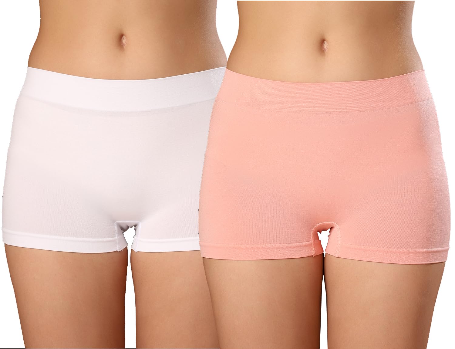 paavki Women's Pack of 2 High Coverage Hosiery Fabric Stretchable Boyshorts Panties |Seamless Boxer Short Brief | Comfort Soft Breathable Underwear-picture-13
