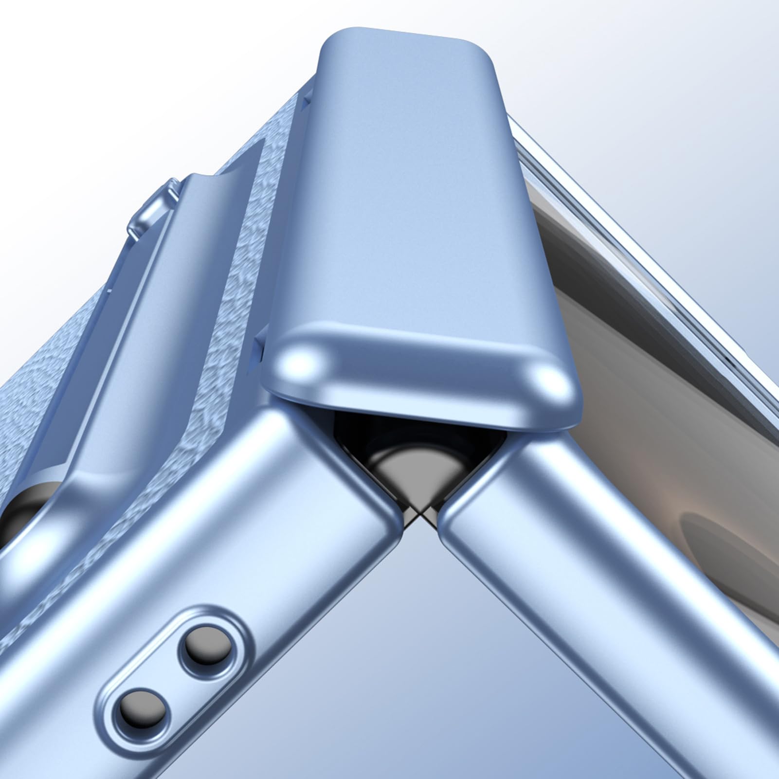 Per Samsung Galaxy Z Fold 8 Custodia Placcata, Stand, Penna, Cerniera | Cover leggera di lusso con stand nascosto e penna. Placcata, anti-macchia, assorbimento urti(Brass)
