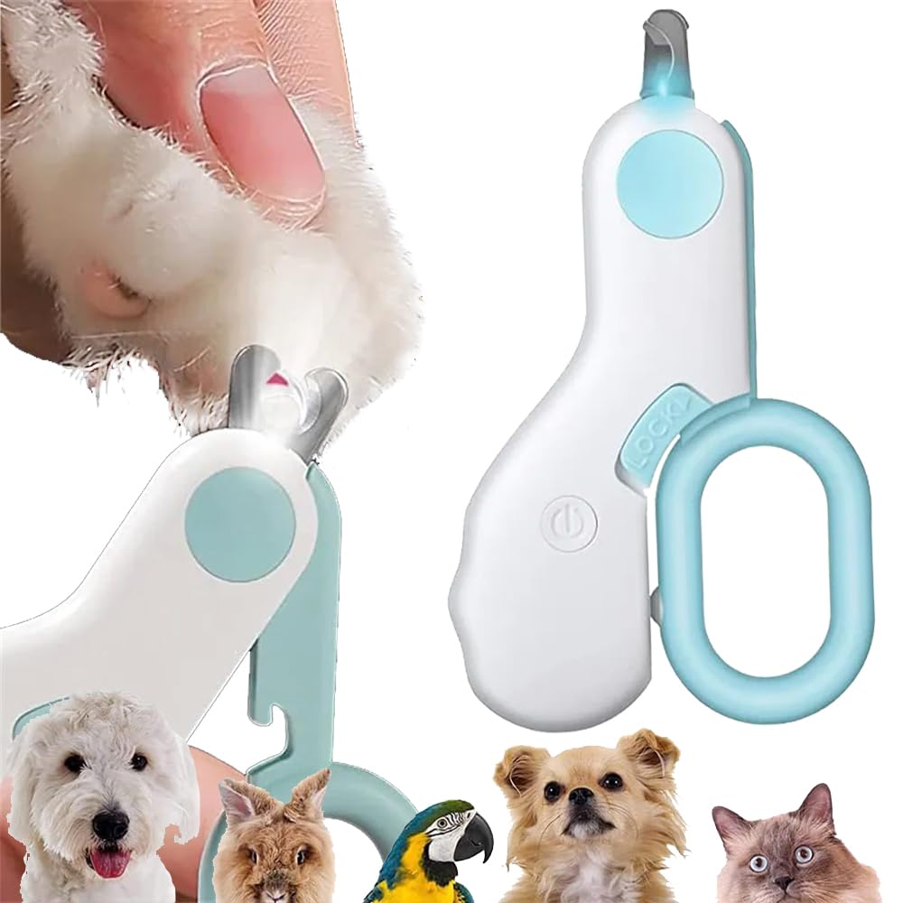 Cat Nail Clippers Baytion Pet Nail Clippers for Small Animals,Cat Claw Cutters Scissors for Guinea Pigs, Birds, Puppies, Kittens, Gerbils, Hamsters and Rabbits(LED Cat Nail Clipper)