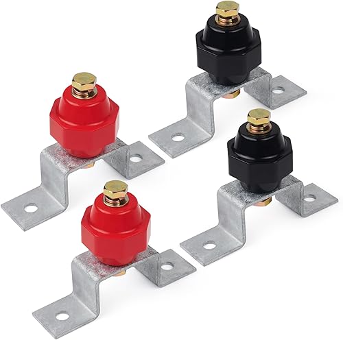 4 aisladores de separación de 2500 V con soportes de montaje de barra colectora