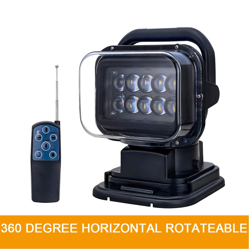 Willpower 50W Led strahler außen mit magnetfuß, Led arbeitsscheinwerfer mit Fernbedienung, LED Suchscheinwerfer für Geländewagen ATV Trucks Boote und mehr