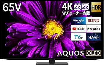 Amazon | シャープ 65V型 有機EL テレビ AQUOS OLED 4T-C65DQ1 4K
