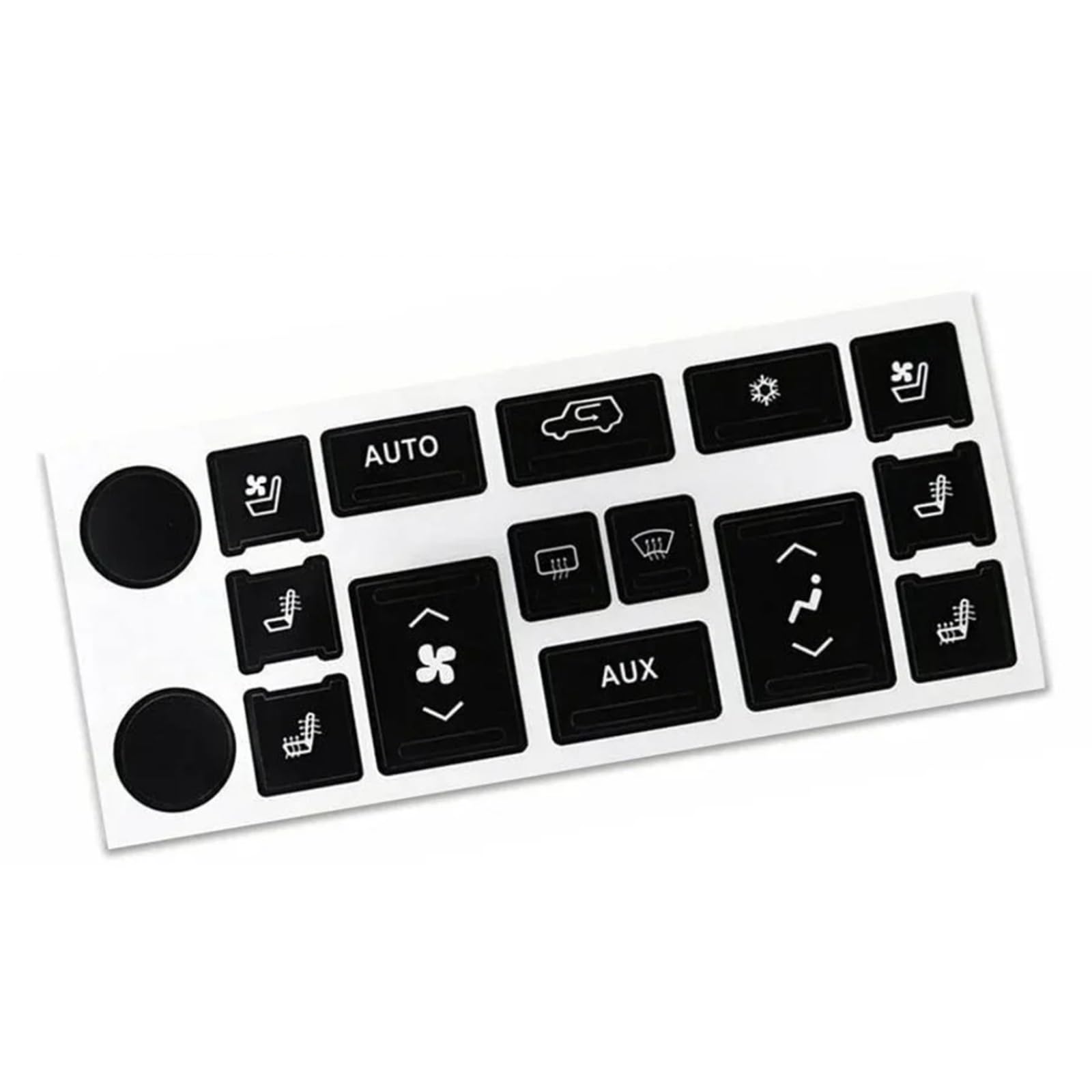 Car Interior Button Sticker Compatible with Cadillac for Escalade for EXT for ESV Car Interior Stickers Dashboard Button Repair Kit Decal Climate Control Worn