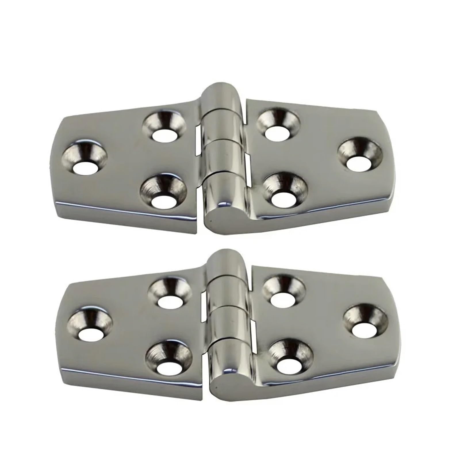 Kdhcvkz 38X102mm 2 Pieces Stainless Steel 316 Door Hinge With 6 Holes 76Mm 102Mm(38X102mm)