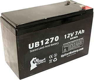BB Battery BP7-12 Battery - Replacement UB1270 Universal Sealed Lead Acid Battery (12V, 7Ah, 7000mAh, F1 Terminal, AGM, SLA) - Includes Two F1 to F2 Terminal Adapters