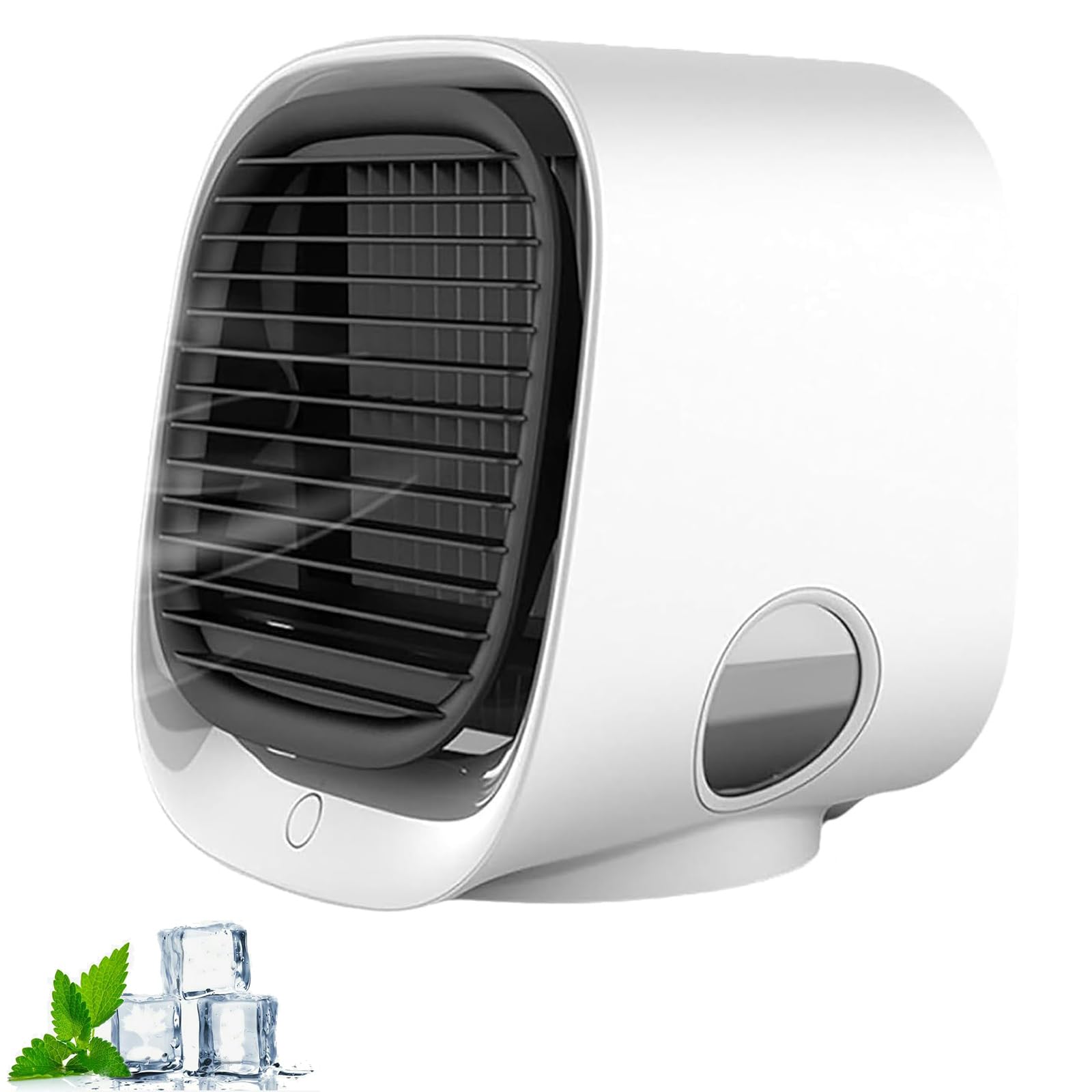 Airabreeze Portable Air Conditioner, Airabreeze Air Conditioner, 90-Second Cooling, Quiet Operation, Energy Efficient Mini Ac with 4 Speeds & Nightlight for Rooms up to 250 Sq.Ft (White)