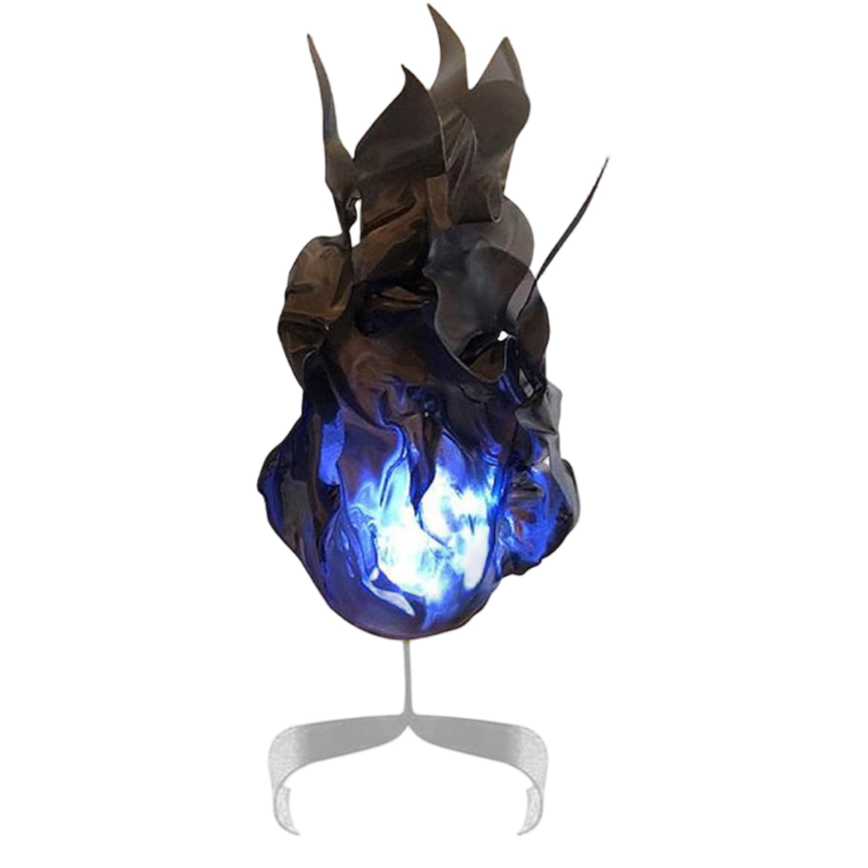 Faroby Fire Halloween Realistic Illuminated Fireball Artificial Fire Floating Props No Flame, Carbon Black