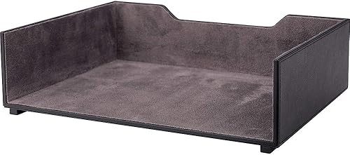 Miniatura 2 de Staples 1235456 Bandeja de cartas de carga lateral de piel sintética negra (45051)