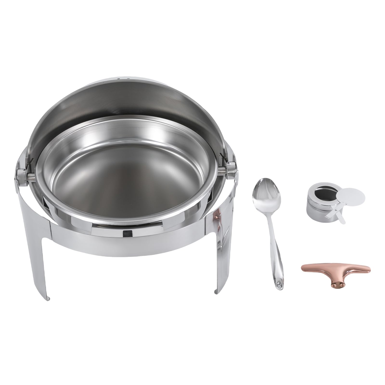 Set scaldavivande in acciaio inox da 6 l, scaldavivande per buffet, con