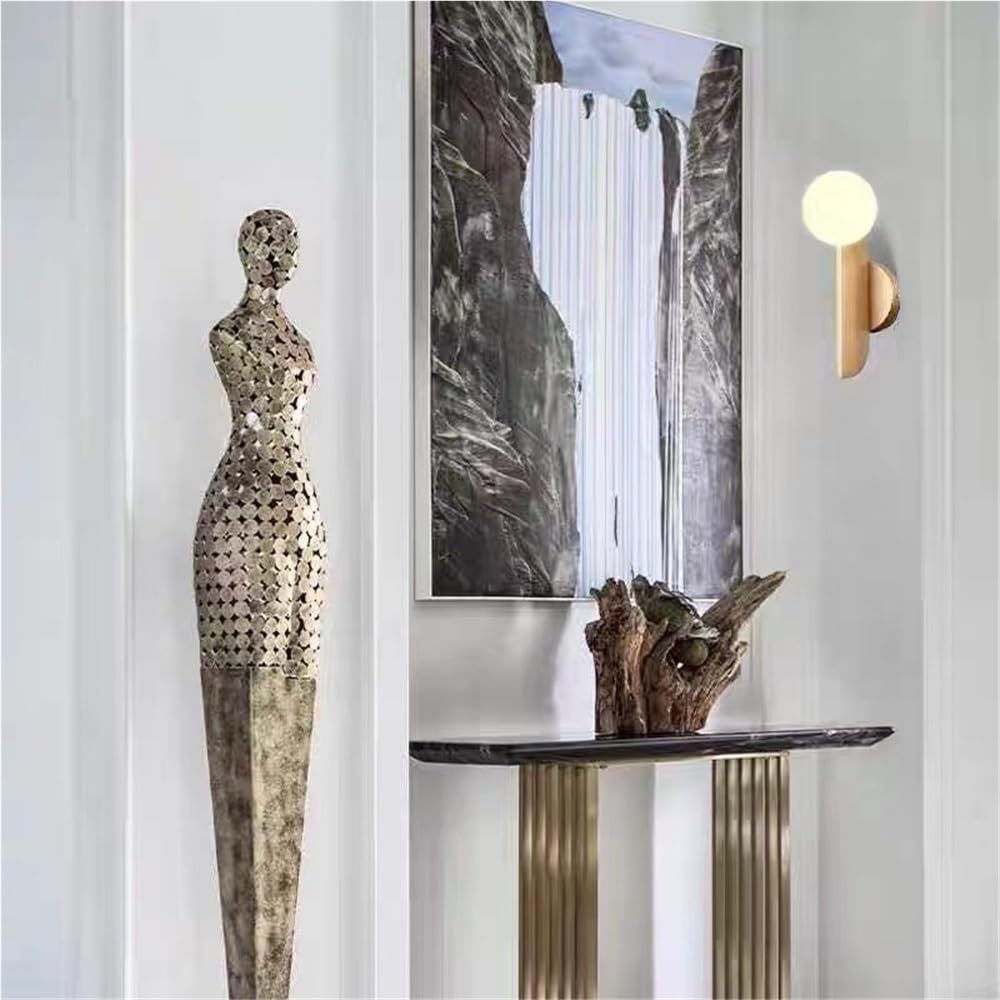Postmodernistyczny szklany kinkiet ścienny, nordycka kinkiet